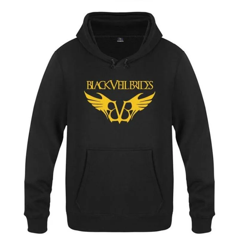 Black hoodie 3 Мужские толстовки с капюшоном с принтом в виде черной вуали для невест, Мужская Флисовая Толстовка в стиле хип-хоп с длинным рукавом, мужской свитер, пуловер для катания на коньках, популярная одежда для фанатов - Цвет: Black hoodie 3