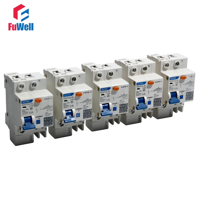

Residual Current Operated Circuit Breakers with Integral Overcurrent Protection DZ47LE-32 1P+N Leakage-proof Circuit Breaker