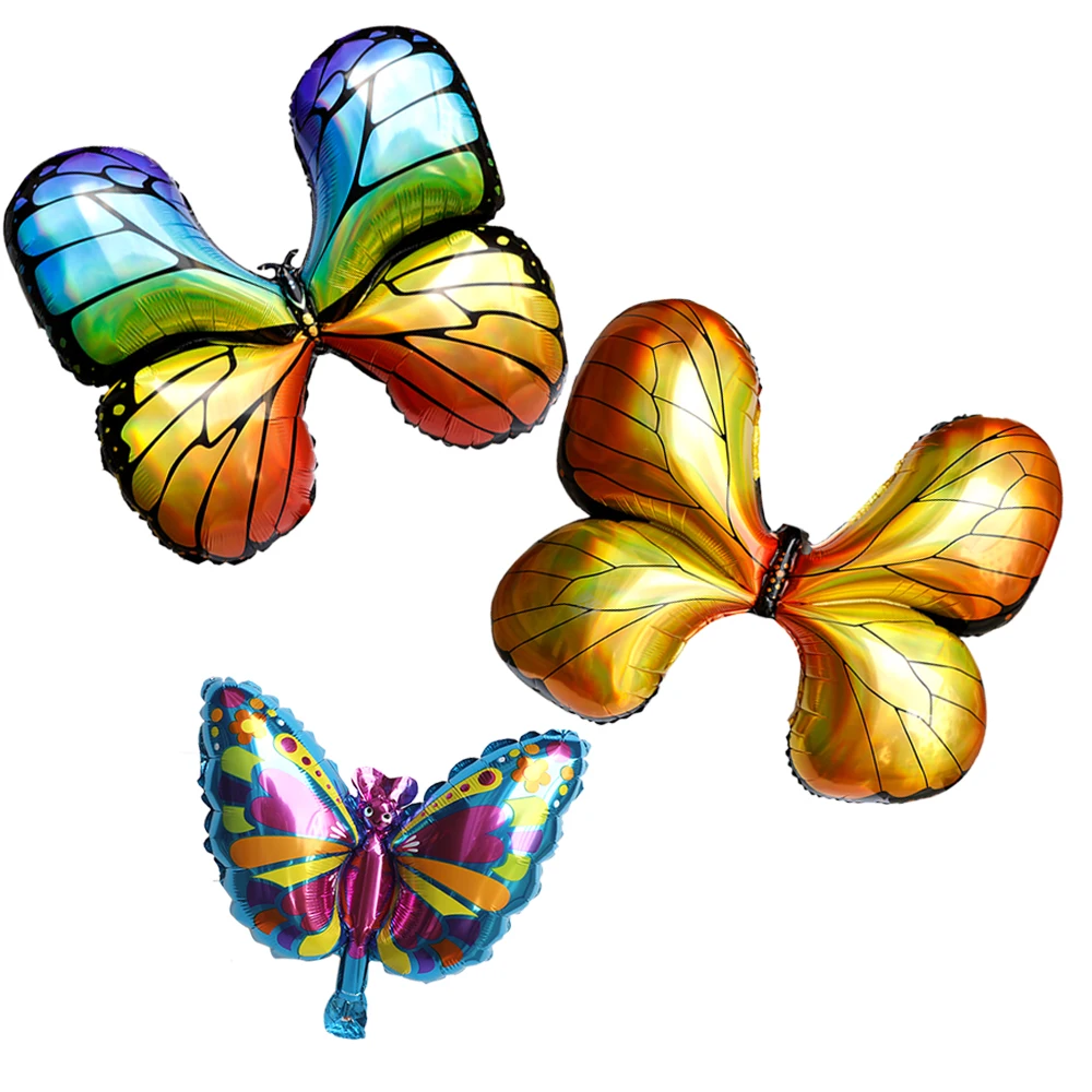

1pc beautiful spread wings butterfly birthday party decorations kids birthday party scene decoration butterfly balloons