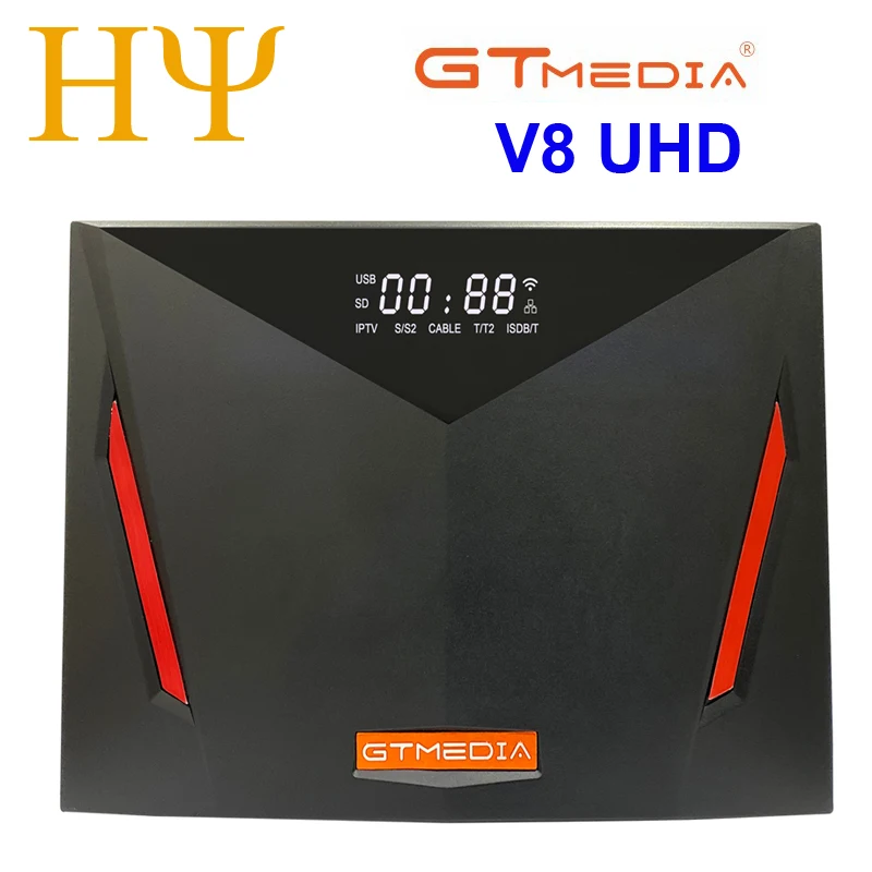 Gtmedia V8 UHD DVB S2 satellite receiver Builtin wifi support H.265 DDVB-S/S2/S2X+T/T2/Cable/ATSC-C/ISDBT better V8X V8 POR2