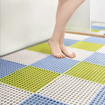 

New Creative Bath Room Mats Bathroom Carpet Set Mesh Soft Plastic Non-slip Foot Massage 8 Colors for Choose Free Combination New