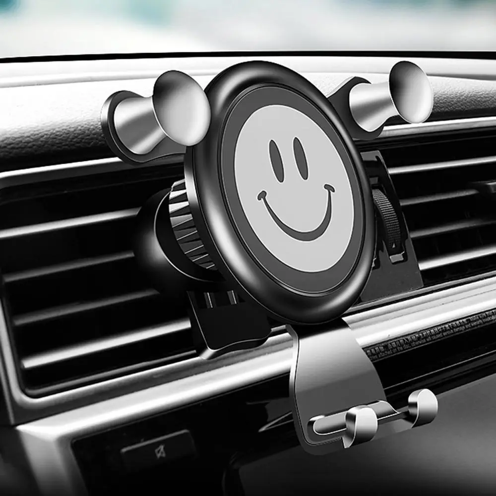 Многофункциональный Автомобильный кронштейн, автомобильный держатель для телефона, воздушный выход, Гравитационный кронштейн, автомобильный навигационный кронштейн, универсальный - Цвет: grea