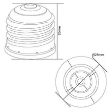 HiMISS 1 шт. E26 для E12 светодиодный лампы взаимного преобразования держатели ламп конвертер гнездо адаптера гнезд ламп для светодиодный лампы кукурузы света
