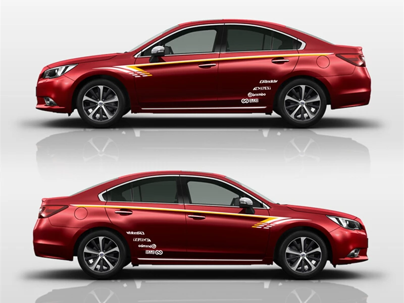 Стайлинга автомобилей спортивный автомобиль стикер для Subaru Legacy зрение Mark Levinson тела спортивные наклейки на авто наклейки