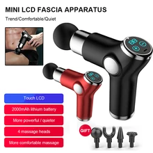 

Massage Gun 32-Gear Portable Rechargeable Electric Massager with LED Display 4 Massage Heads for Muscle Relaxation Pain Relief