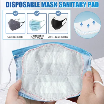 

50/100Pcs 3 Layer PM2.5 Mask Filter Pads For Mask Activated Carbon Filter Mouth Face Protective Skin Friendly Dustproof Pad