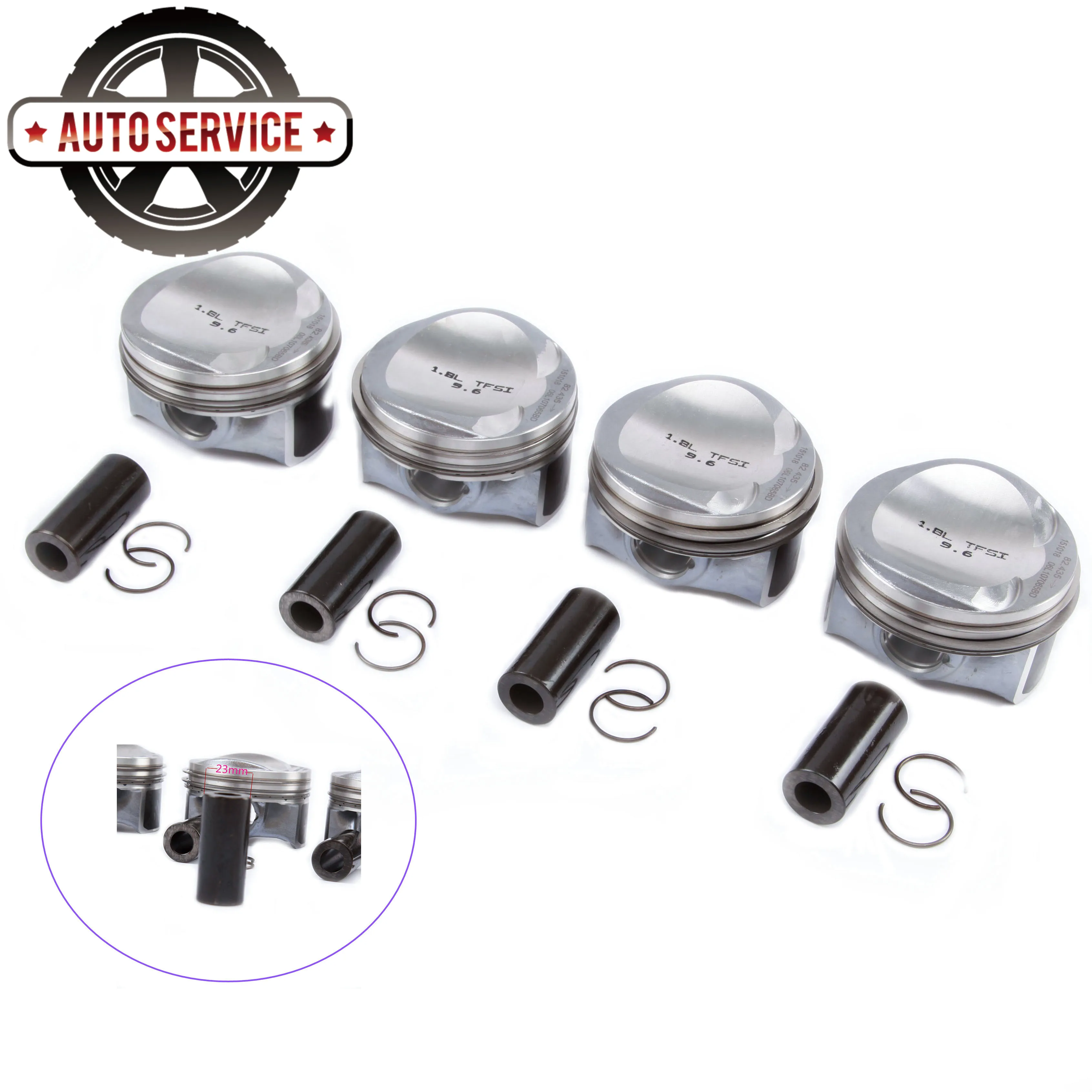 Новые поршневые и кольца 06H 107 065 BS STD 82 5 мм штифт 23 для VW Golf Passat Jetta CC Audi A3 A4 A5 TT 1.8TSI