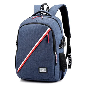 

2019 New Simple Versatile College Student Campus Backpack Literary Bag Korean Casual Canvas Couple Backpack