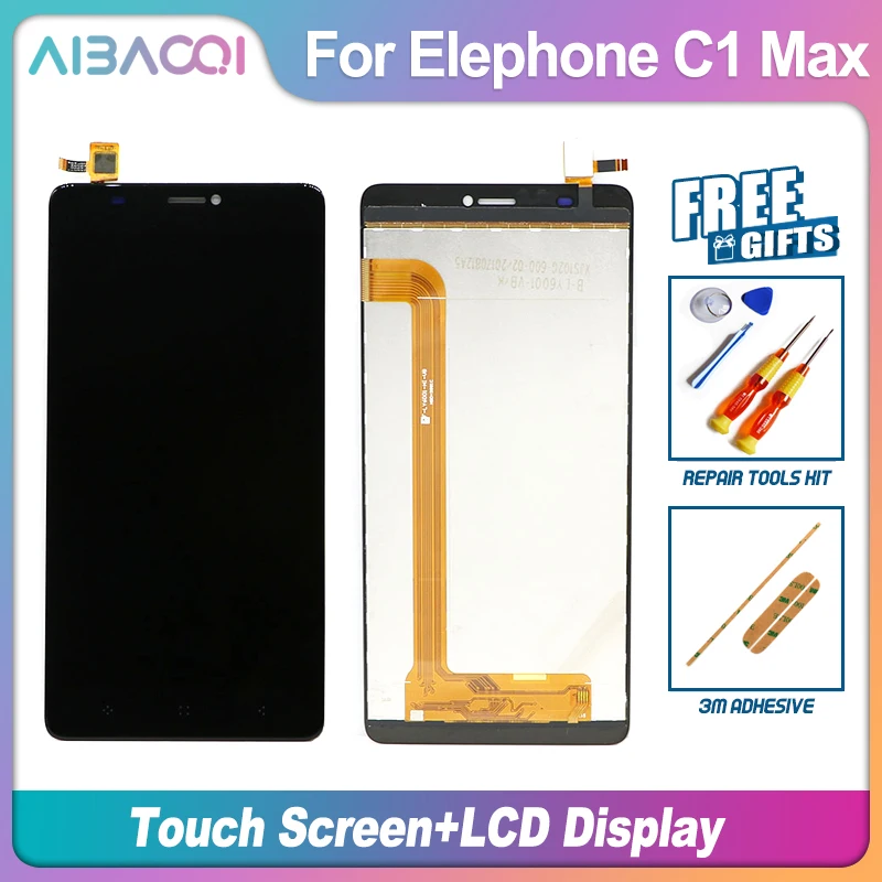 Elephone C1Max 1280X720 ЖК-дисплей+ инструмент для ремонта сенсорного экрана в сборе Часть 6,0 дюйма Мобильный для Elephone C1 Max