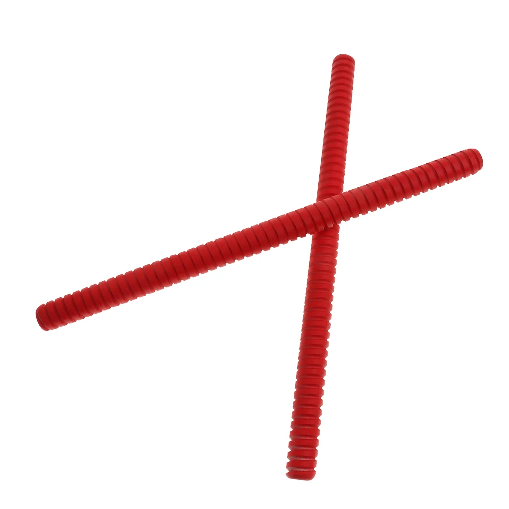 1 Pair Red Drum Sticks Wood Drumsticks Orff Musical Instrument For Kids Musical Toy