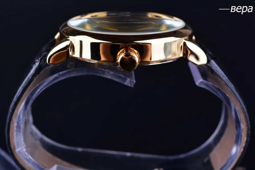 Forsining мужские часы лучший бренд класса люкс механические часы с скелетом черный Золотой 3D буквенный Дизайн римские цифры черный циферблат дизайнер