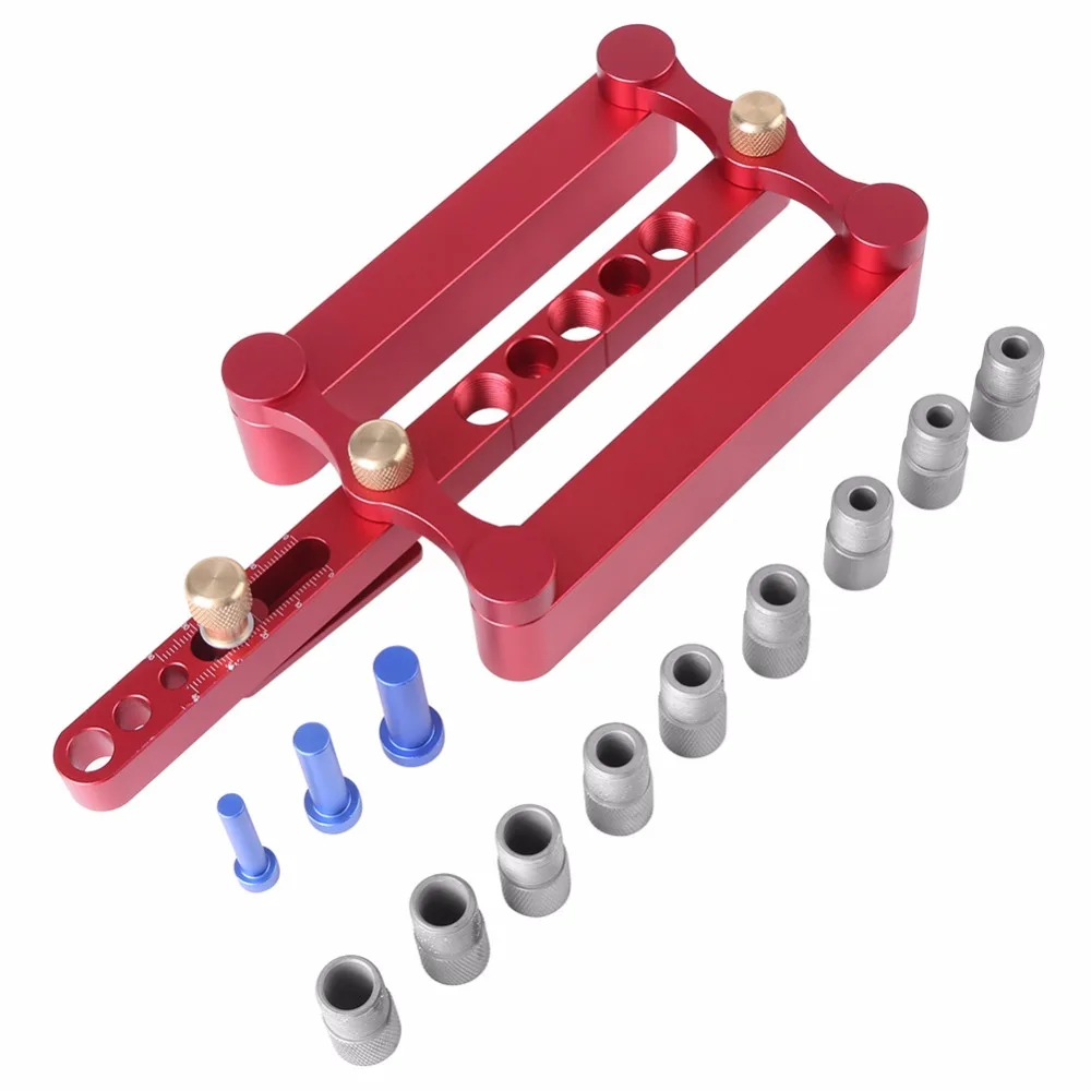 

Drill Guide Wood Dowel Hole Drilling Guide Woodworking Positioner Locator Tool for Making 6/8/10mm Holes