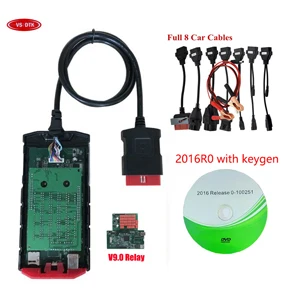 VCI для delphis vd ds150e cdp bluetooth obd obd2 автомобильный грузовик диагностический инструмент 2016R0 keygen программное обеспечение с автомобильными грузовыми кабелями - Цвет: No bluetooth