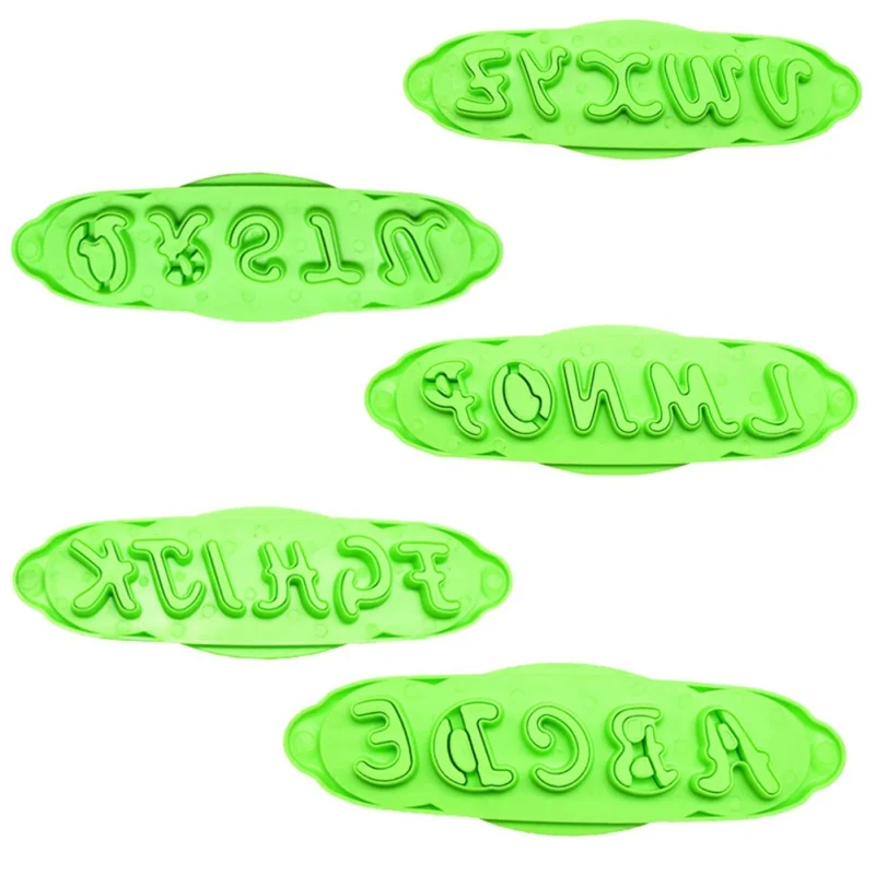 DIY форма для печенья с буквами, пластмассовая вырубка, Тисненая Печать для печенье с помадкой, инструменты для выпечки