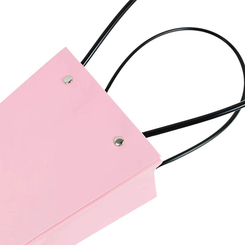 Portable Flower Box Waterproof Paper Handy Gift Bag Kraft Handbag Wedding Rose Party Gift Box Packaging For Candy Cake Birthday