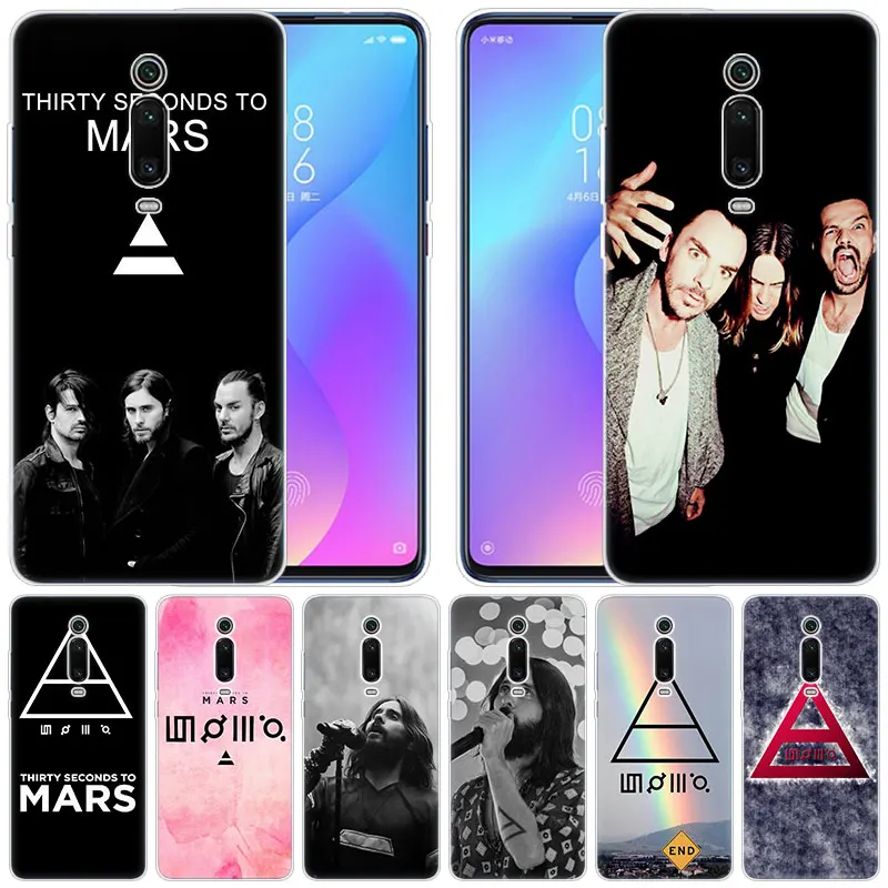 

luxury Silicone Case 30 Second To Mars 30STM for Xiaomi Pocophone F1 Mi 9T Pro CC9 CC9E 9 9SE 8 A3 A2 Lite A1 5X 6X Mix3 Play