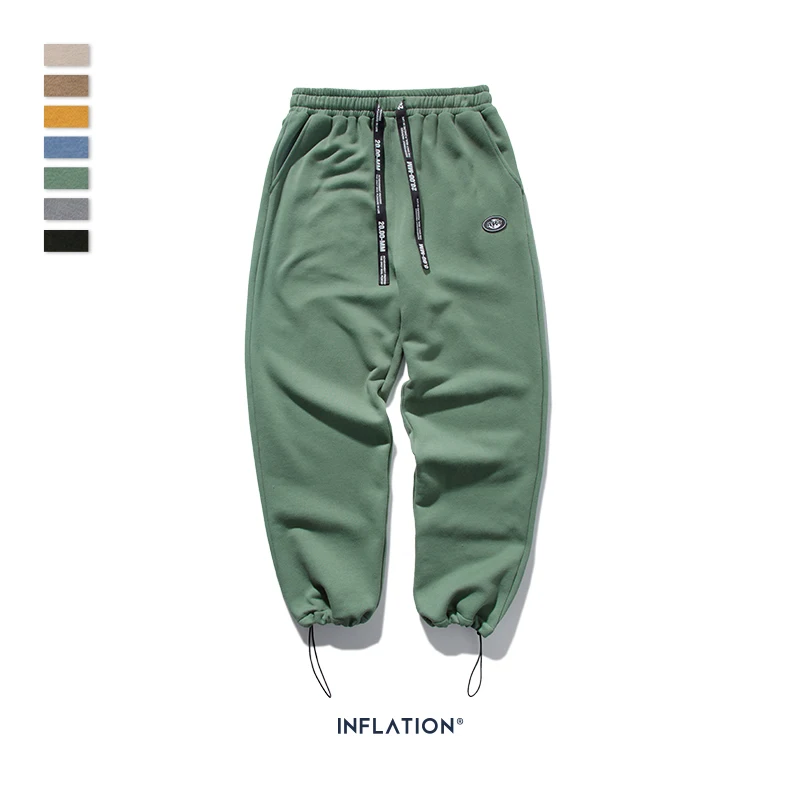 INFLATION DESIGN Super Loose Fit Men Sweatpants In Pure Color Loose Fit Retro Style Mens Sweatpants Street Wear Men Pants 93402W plus size harem pants Harem Pants