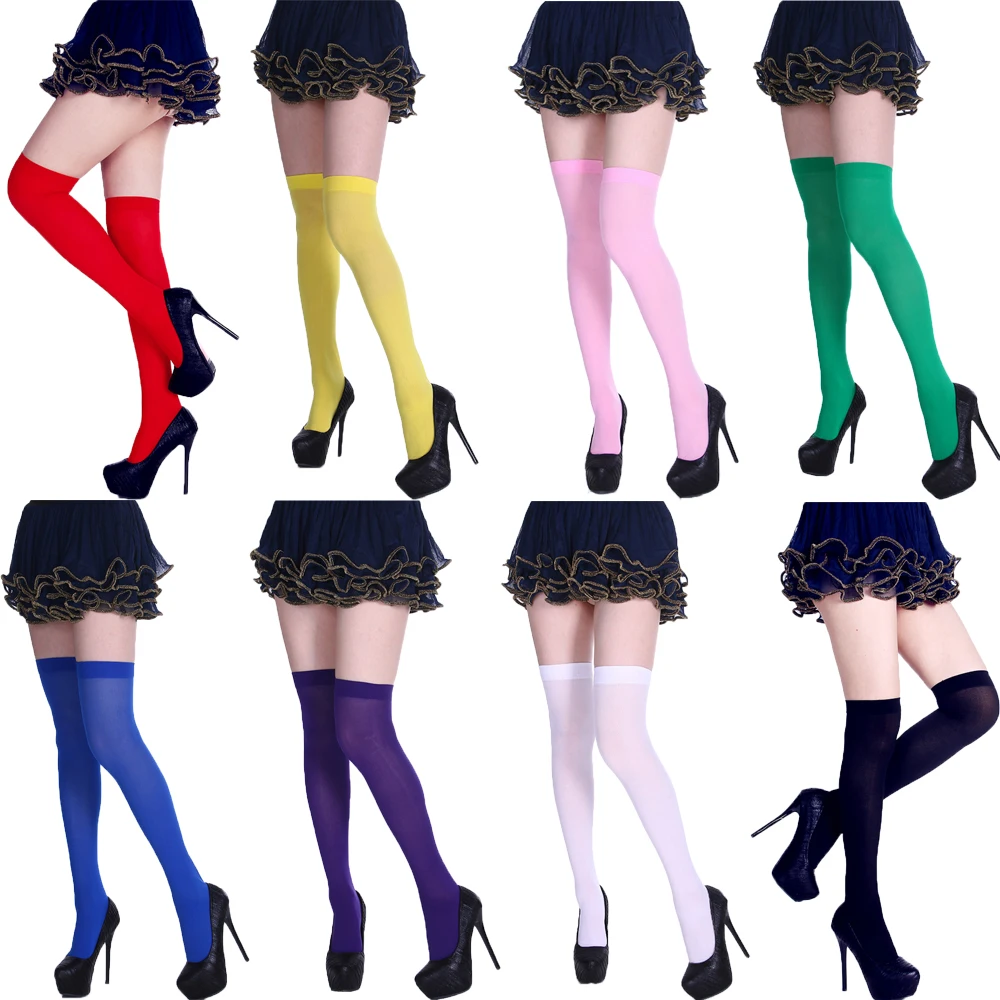 

Christmas Long Knee High Socks Costume Masquerade Carnival Cosplay Soft Stockings Carnival Fancy Dress Party Long Socks D30