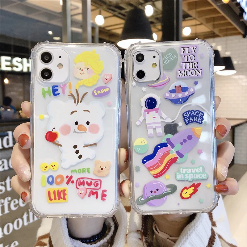 Чехол космонавта для 11 iPhone 11pro Max moon rocket hug рисунок милого ребенка iphone x xs max xr 8 7 6 S Plus