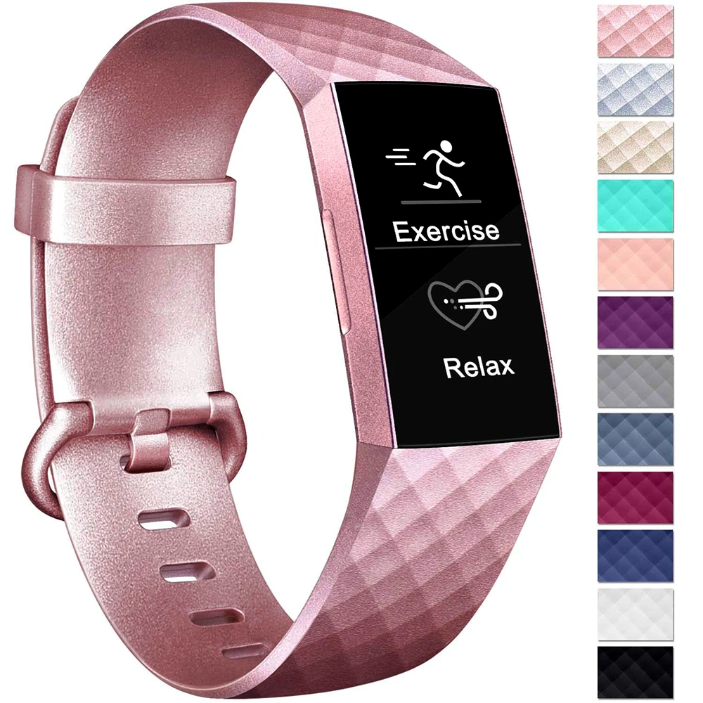 Rose gold fitbit charge 3 strap Clearance