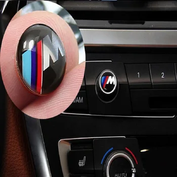 

High quality Car audio stereo knob sticker Car Modification For BMW x3 x4 x5 x6 e46 e39 e60 e90 e71 e36 suv stickers accessories