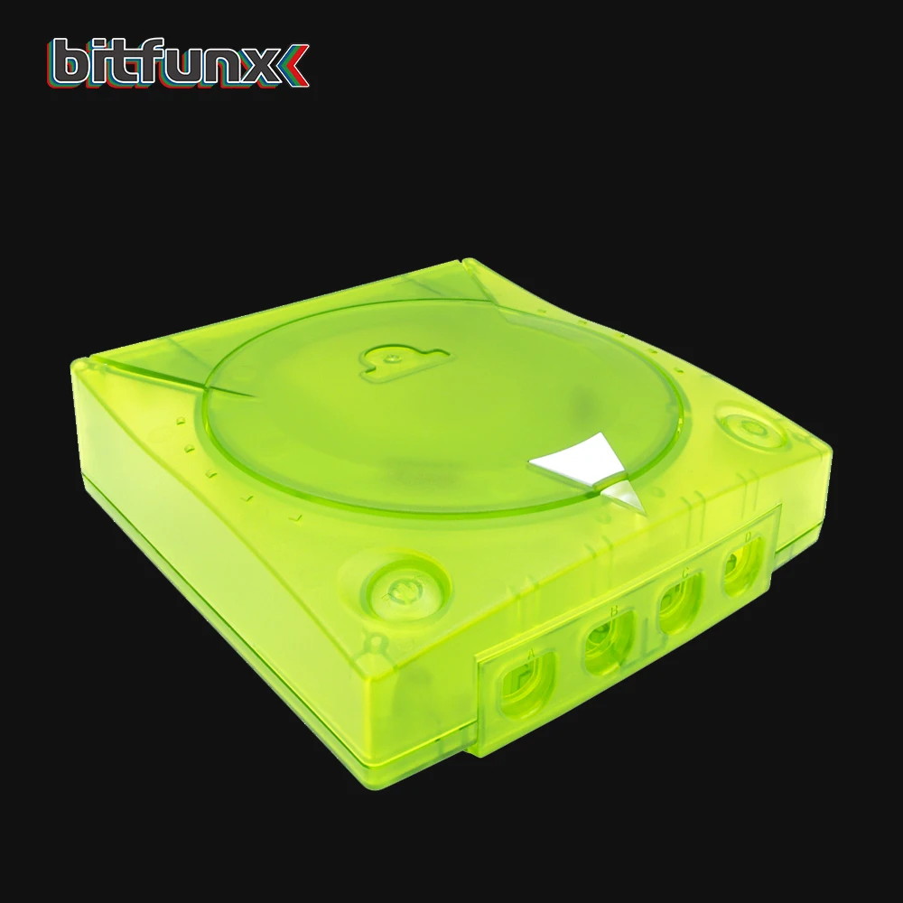 Caixa transparente para sega dreamcast, estojo plástico