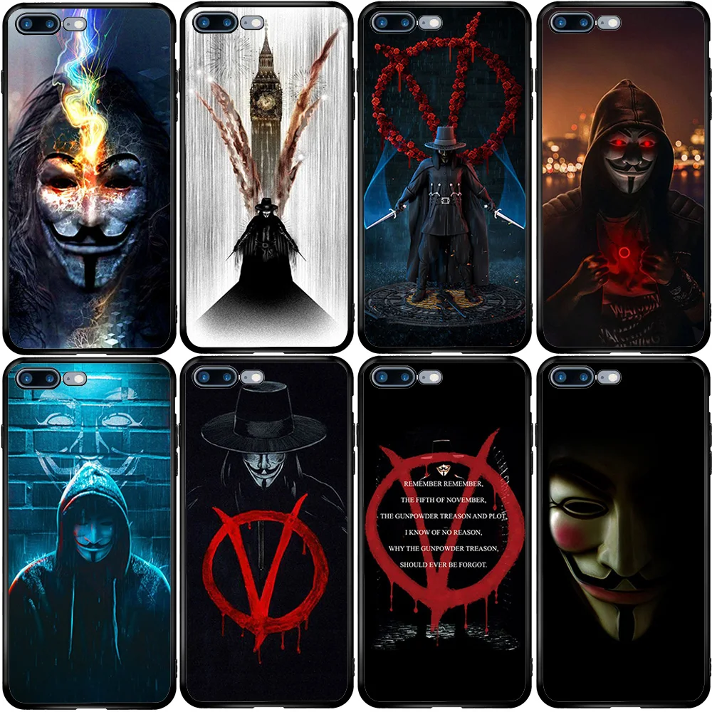 Cover Case for Huawei Honor Mate 10 20 30 P10 P20 P30 P40 Lite E P Smart Plus Z 2019 2020 Y9 Prime V For Vendetta | Мобильные
