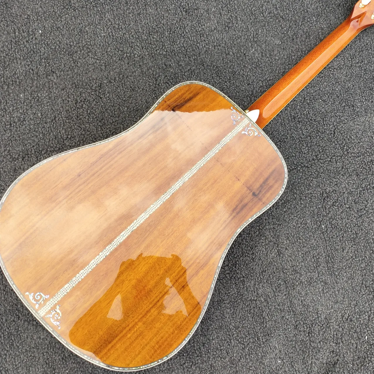 Новинка 4" KOA Деревянная Классическая Акустическая гитара, настоящая инкрустация абалона, палисандр накладки, D модель электрогитары