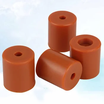 

4pcs 16mm Non-stick Silicone Hot Bed Leveling Column High Temperature Solid Spacer Platform Leveler for 3D Printer (Orange)