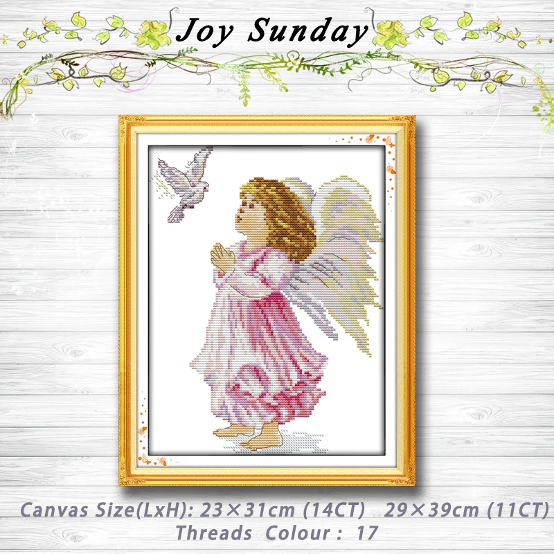 

The angel of peace girl dove Patterns dmc 14CT 11CT Counted Cross Stitch Sets embroidery set Needlework kit chinese cross stitch