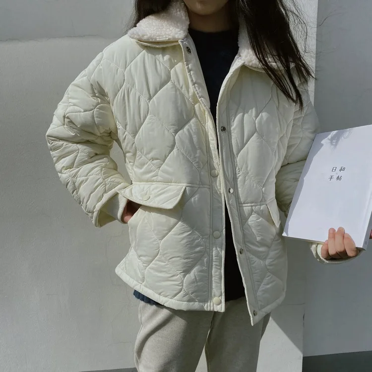 Новинка, женская зимняя хлопковая куртка, однобортное плотное пальто, Gehara Cebu, однотонная парка с длинным рукавом для женщин