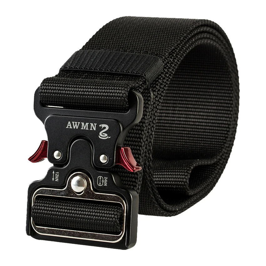 Military Style Adjustable Nylon-Web-Belt Quick Release Metal Buckle Mens Multifunction Tactical-Belt Heavy Duty Webbing Belt