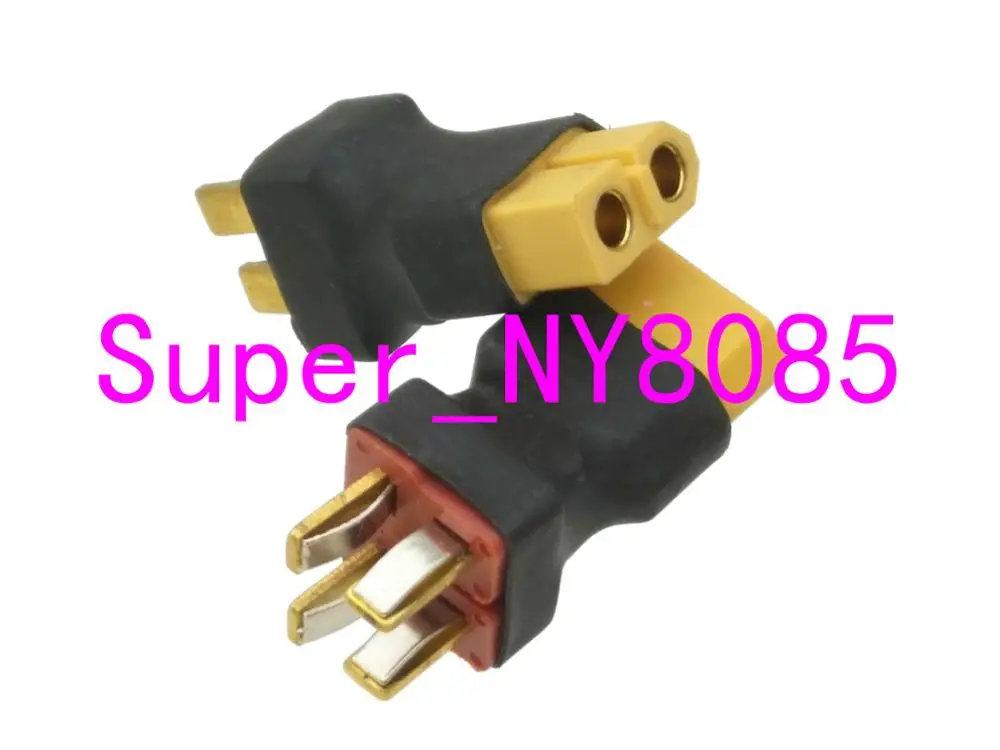 

XT60 Female to 2x T Plug Deans Male Parallel no wire adapter LiPo Plane Battery