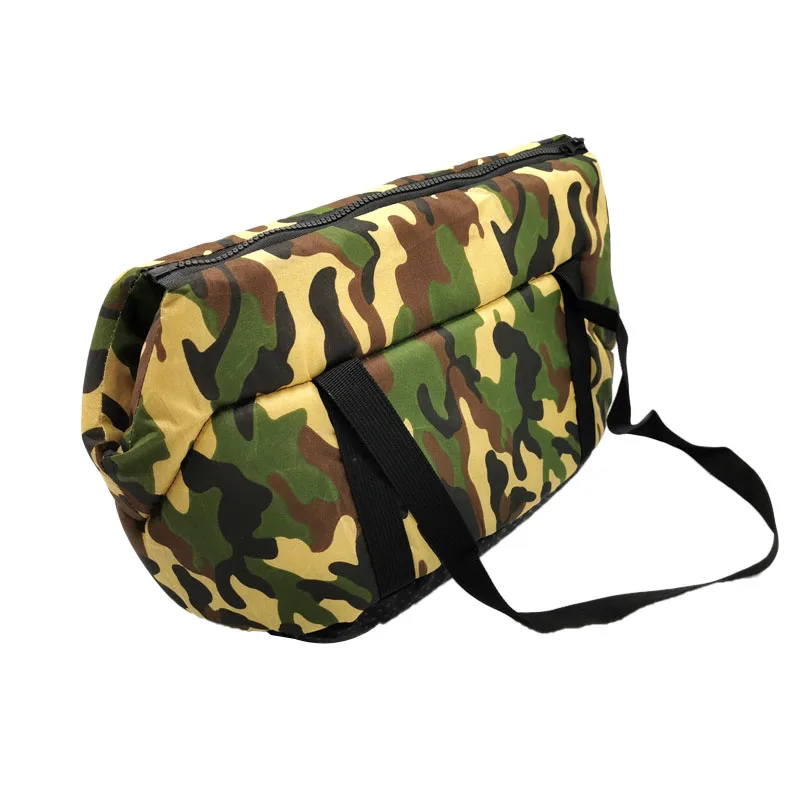 Camo Дорожная сумка-переноска для собак, кошек, домашних животных, мягкая сумка на плечо для щенков, кошек, собак, чихуахуа, мопса, маленькая сумка для собак S/L - Цвет: Camo