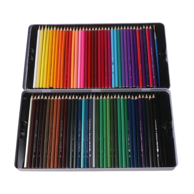 

72 Pencils Oily Color Lead Paint Brush Water Soluble Colored Drawing Tool Kit U4LD