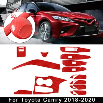 

1Set Sticker Sticker 5D Carbon Fiber For Toyota Camry 2018-2020 Stickers