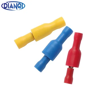 

16-10AWG MDD FDFD Female male Insulated Spade joint 100PCS Crimp Connector Terminal Male/Female Kit 100PCS 50pair FDFD+MDD