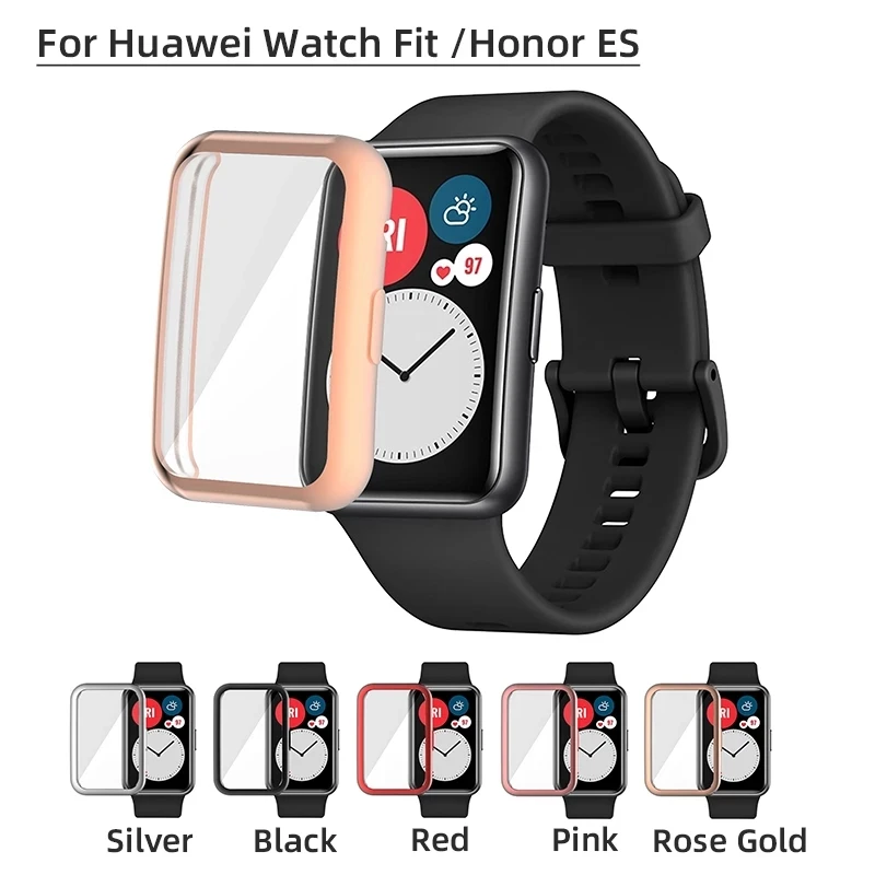 

TPU Case For HUAWEI Watch Fit /Honor ES Full Screen Glass Protector Cover Shell For HUAWEI/Honor Brand Smart Watch Accessorie