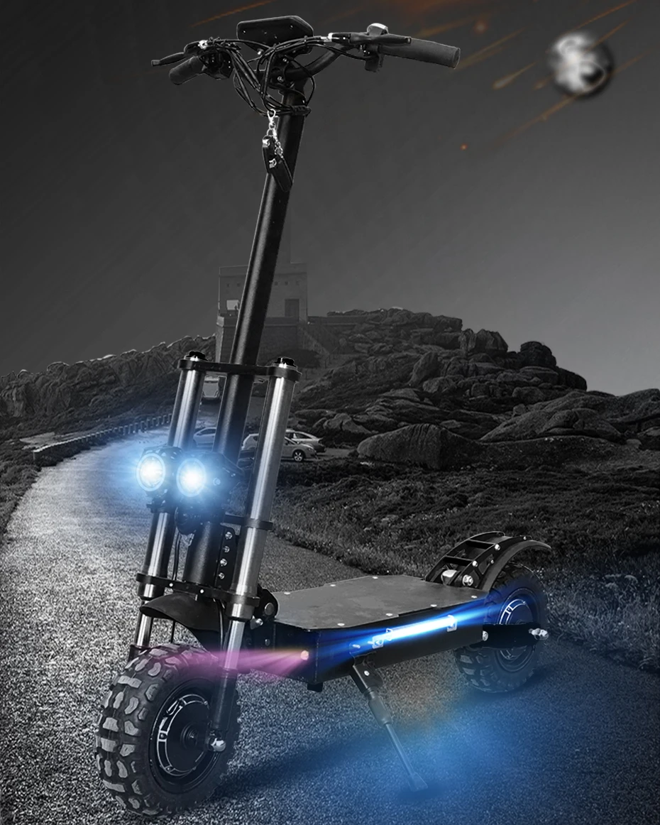 Sale Powerful 3200W Electric Scooter 11" 80km/h Motor Wheel 105km 35AH Battery Adult kick e scooter folding patinete electrico adulto 4 Sale Powerful 3200W Electric Scooter 11" 80km/h Motor Wheel 105km 35AH Battery Adult kick e scooter folding patinete electrico adulto 4