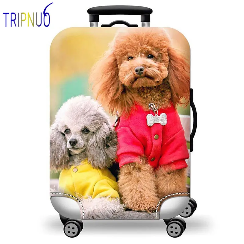 TRIPNUO Чехол для багажа с 3D рисунком, защитный чехол с милыми животными, эластичный чехол для 18-32 дюймов, XL, аксессуары для путешествий
