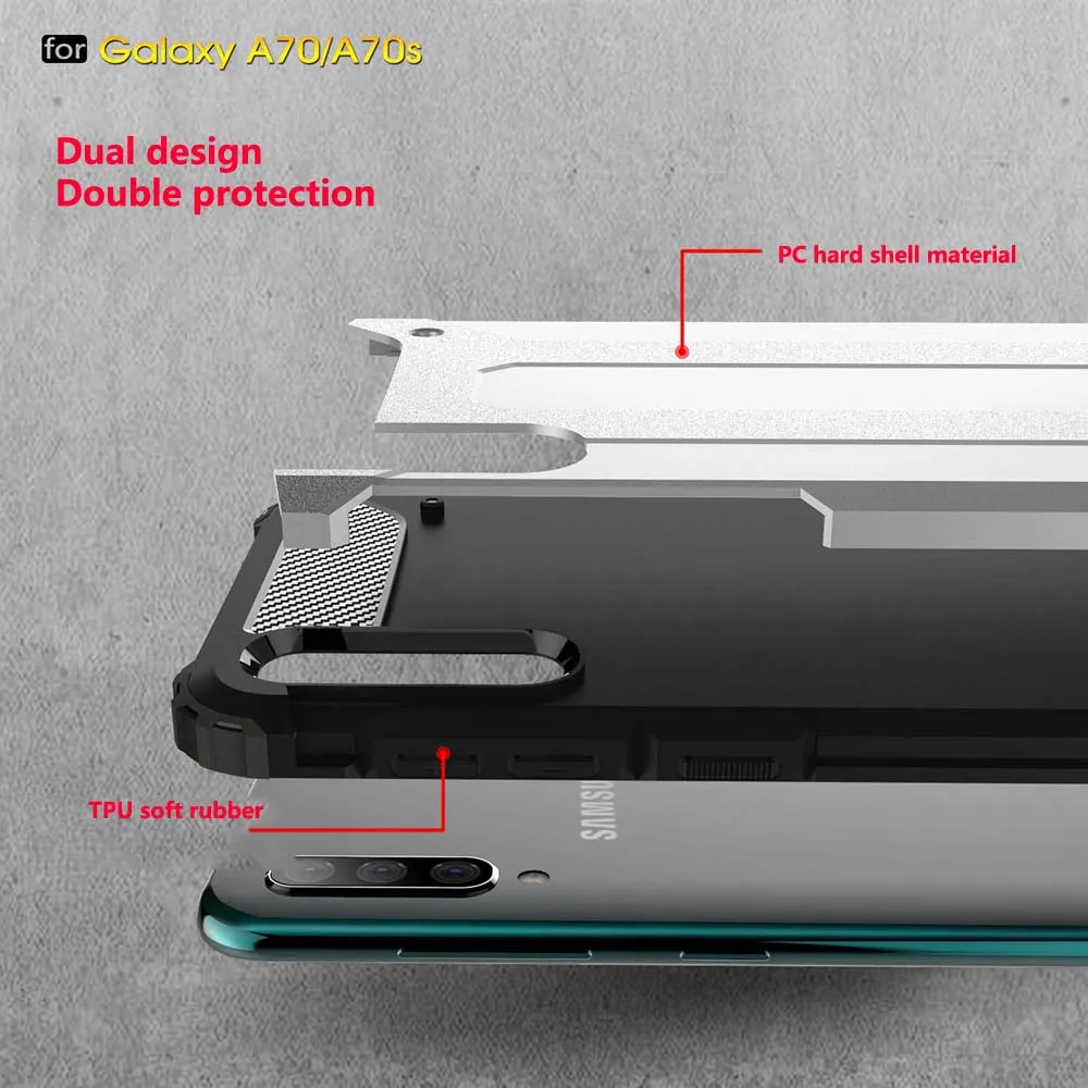 Бронированный противоударный чехол для SamSung Galaxy A70 S A90S A50 A40 A30 A20 A10 A20S A10S A20E A10E M30S M20 падение защитный чехол-накладка