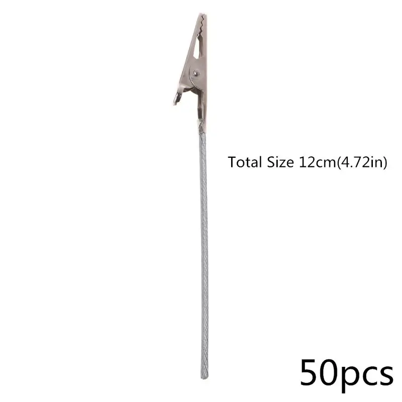12cm 50 шт., 4 дюйма, для рукоделия, для рукоделия, зажим для карт, заметок, фотографий, памяток, зажимы, вечерние, Аллигатор, зажим, глина и аксессуары для торта, 24BB - Цвет: 12cm