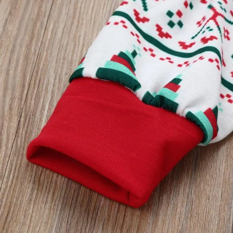 Комплекты детской одежды из 2 предметов пижамные штаны с рождественским принтом одинаковые комплекты для семьи из хлопка с длинными рукавами для мужчин и женщин топы и штаны