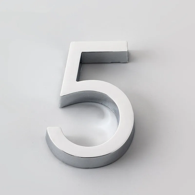 House number signs 1pc 3D numeral door plaque house drawer sign plating gate digits 0 to 9 plastic tag hotel home sticker address