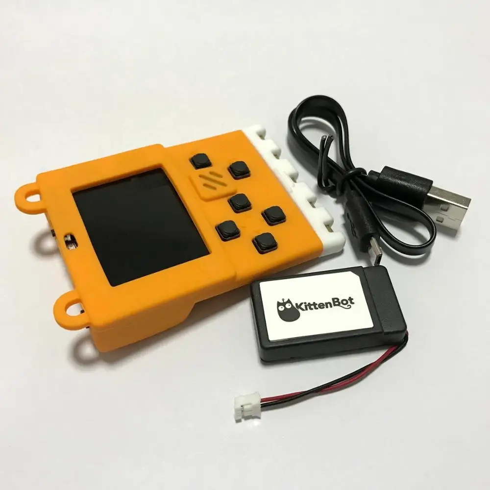Kittenbot Meowbit содержит аккумулятор и USB кабель поддержка Makecode Arcade Python