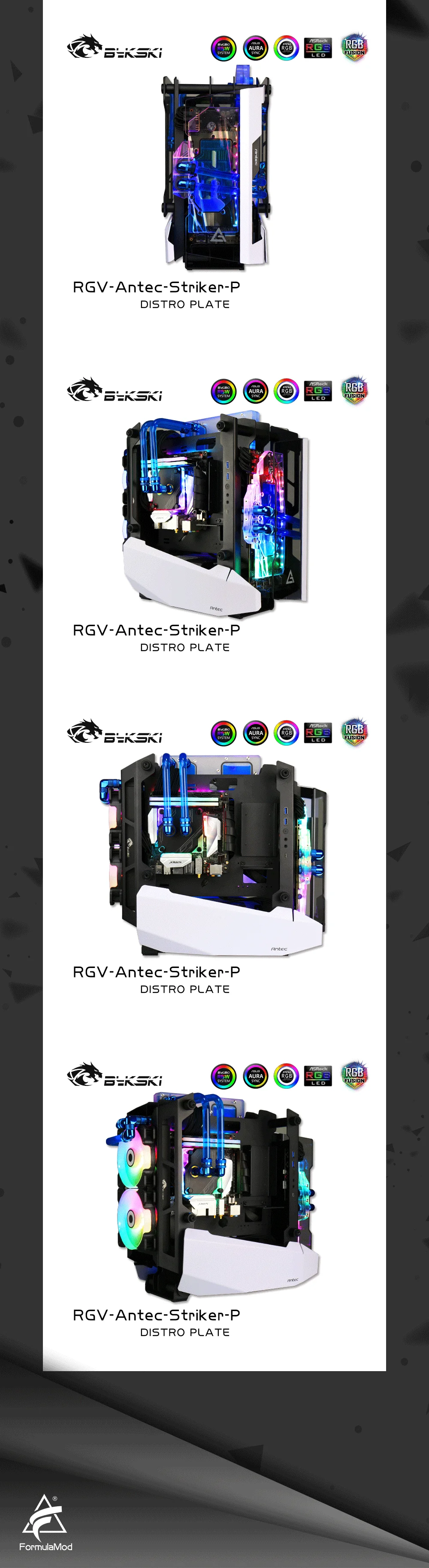 Bykski RGV-Antec-Striker-P Waterway Boards For Antec Striker Case For Intel CPU Water Block & Single GPU Building Bykski RGV-Antec-Striker Waterway Boards For Antec Striker Case For Intel CPU Water Block & Single GPU Building GPU Water Block For Antec Striker Case,bykski water cooling review,GPU Water Block Building