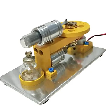 

Stirling Engine Model Science Experiment Kit Small Production Kit - Blue (Random Color of Bulb)
