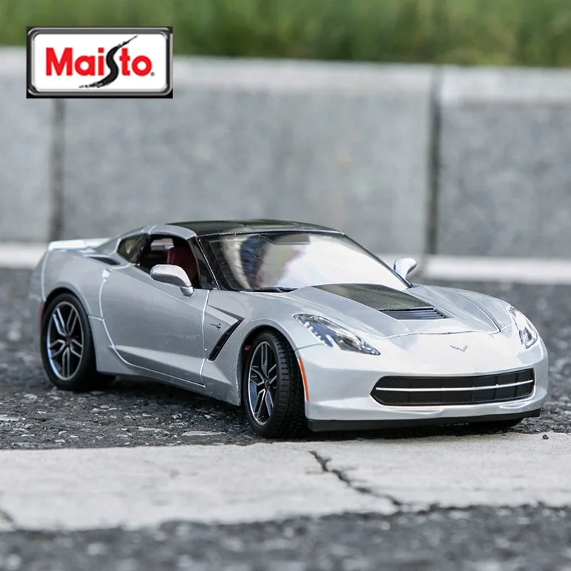 

Maisto 1:18 Chevrolet Corvette Z51 Alloy Racing Convertible alloy car model simulation car decoration collection gift toy
