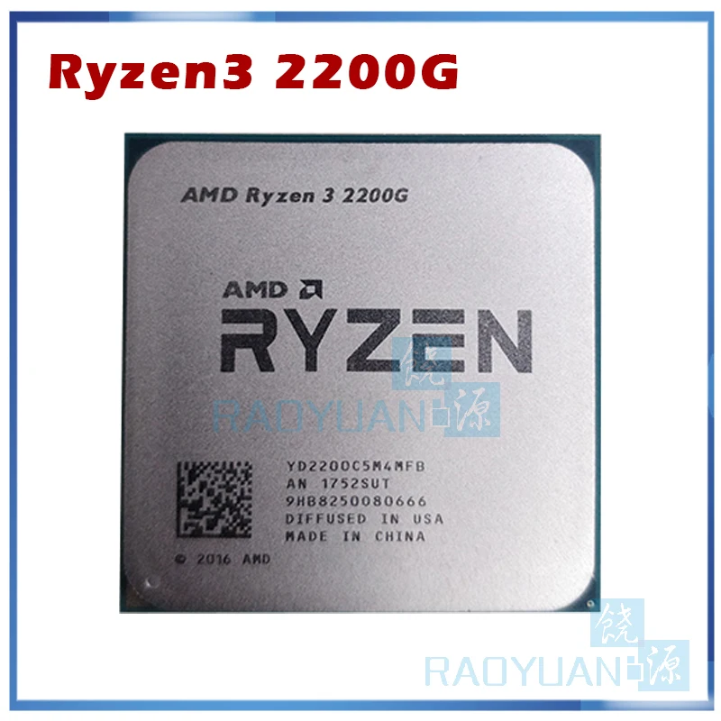 Amd Ryzen 3 2200g R3 2200g R3 Pro 2200g 3.5 Ghz Quad-core Cpu Processor ...