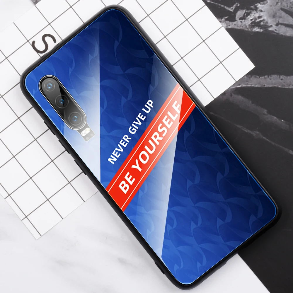 100 шт модный крутой градиентный стеклянный чехол для телефона для samsung Note 10/Note 8/Note 9/S10 Plus/S10E/S8/S9/A20/A30/A50/A70/A80/A90